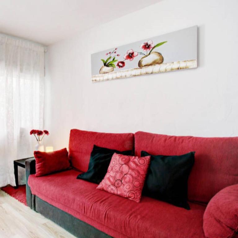 Posezení v ubytování Casa las tres Conchas