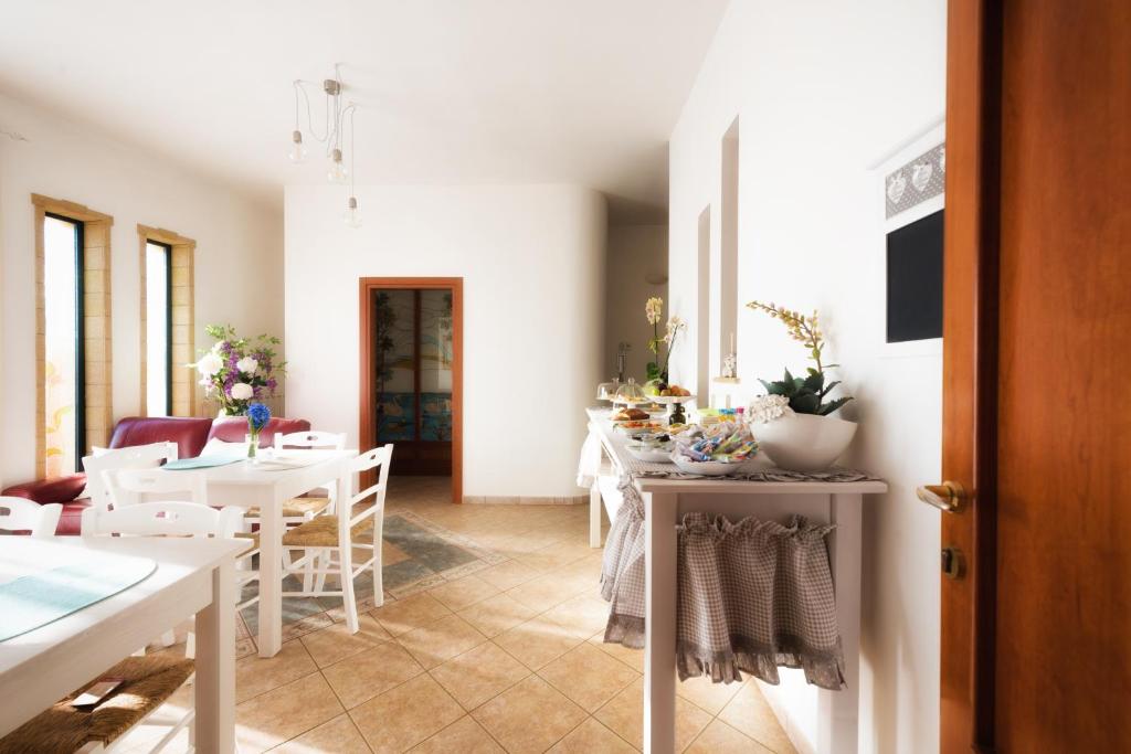 Posezení v ubytování B&B Li Tarici