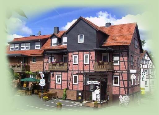 a rendering of a large building with at Landgasthaus Bonn in Baunatal