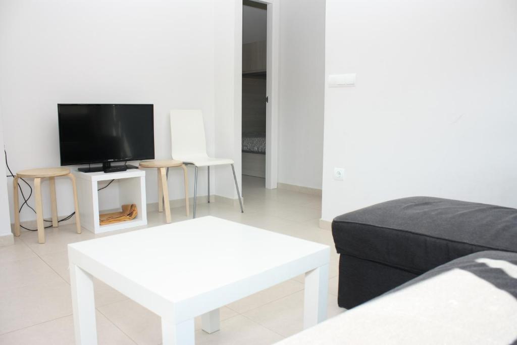 TV a/nebo společenská místnost v ubytování Apartamento Plaza Felipe V Inmomart