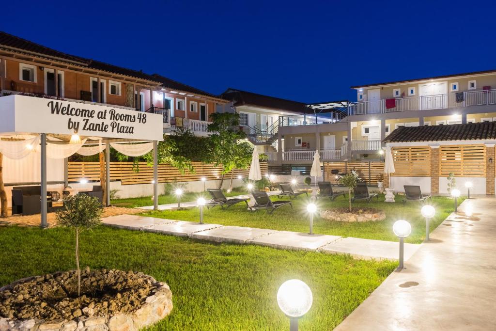 Vonkajšia záhrada v ubytovaní Rooms 48 by Zante Plaza