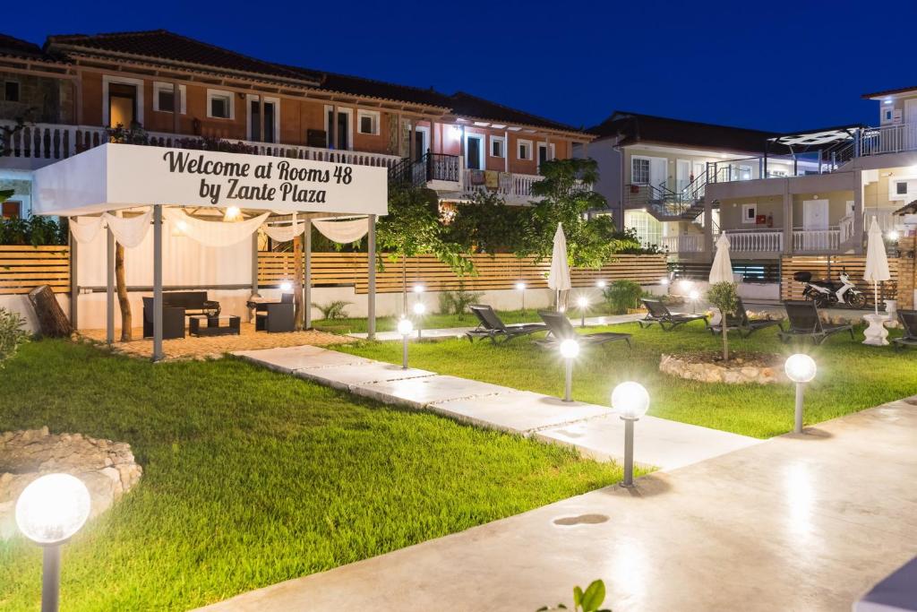 Vonkajšia záhrada v ubytovaní Rooms 48 by Zante Plaza