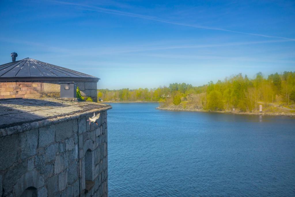 Výhled na řeku, která protéká v blízkosti bed and breakfast