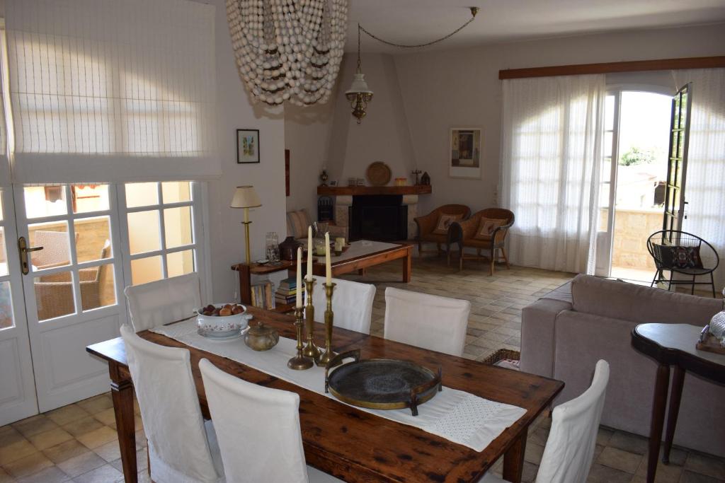 Posezení v ubytování Villa Avly