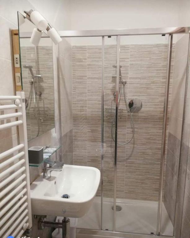A bathroom at Albergo Torino