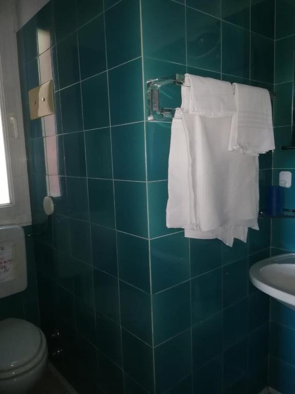 Koupelna v ubytování Hotel Tuscolano
