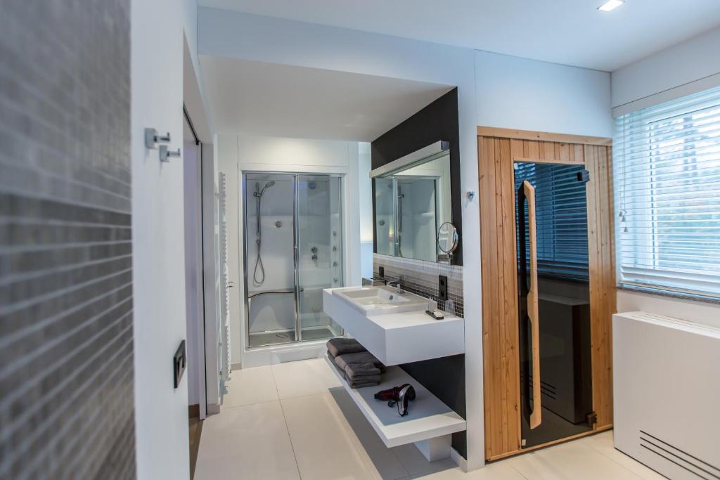 Koupelna v ubytování Wellness Hasselt B&B