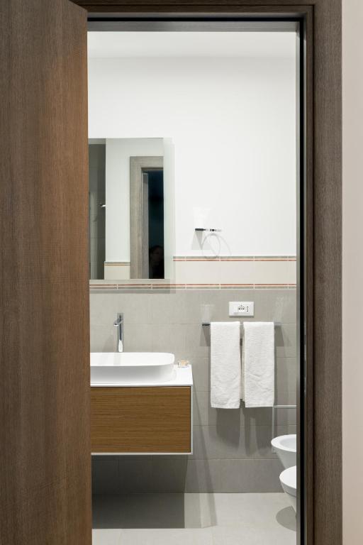 Koupelna v ubytování B&B Le Giravolte