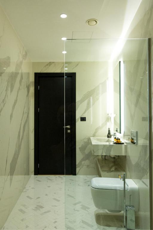Koupelna v ubytování Hotel Miramare