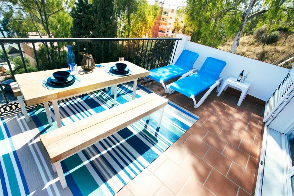 Balkon lub taras w obiekcie PEDREGALEJO SUN & RELAX