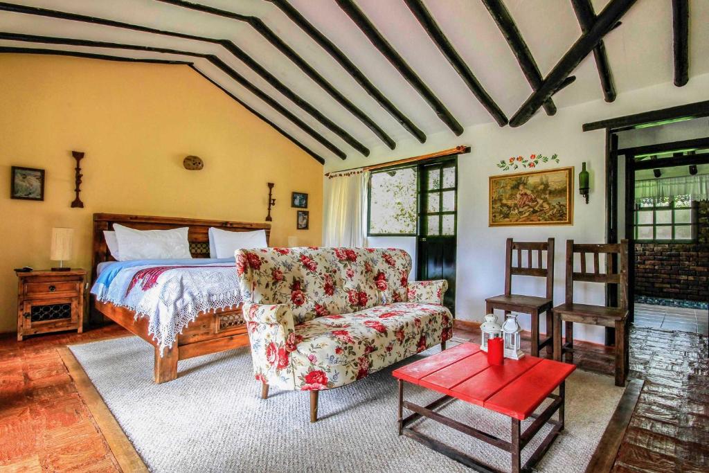 Postel nebo postele na pokoji v ubytování Casa San Nicolas