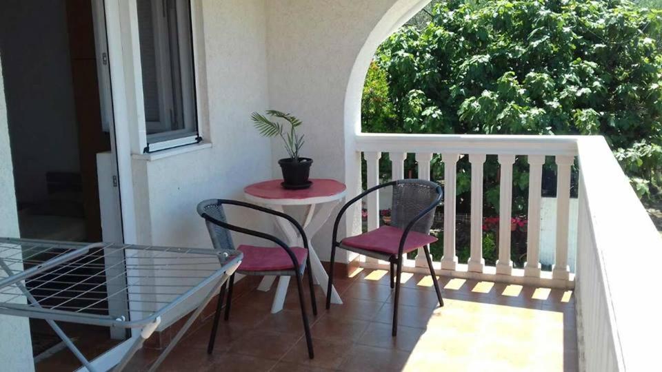 Balkón nebo terasa v ubytování Anika apart