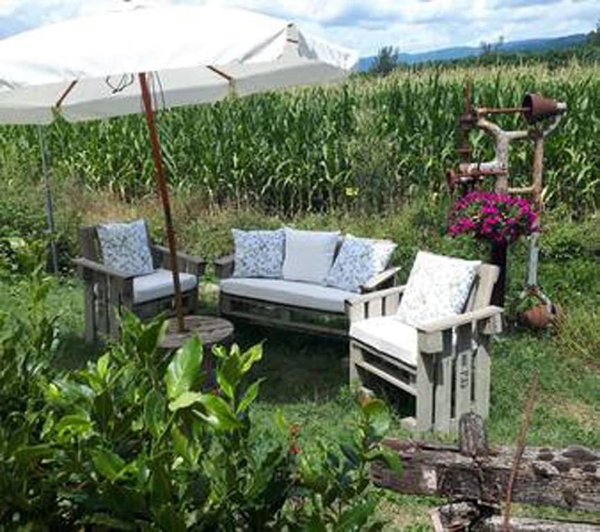 Zahrada ubytování Podere Casina Rossa