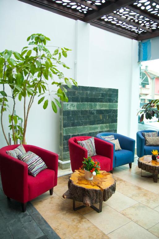 Posezení v ubytování Embassy Quito