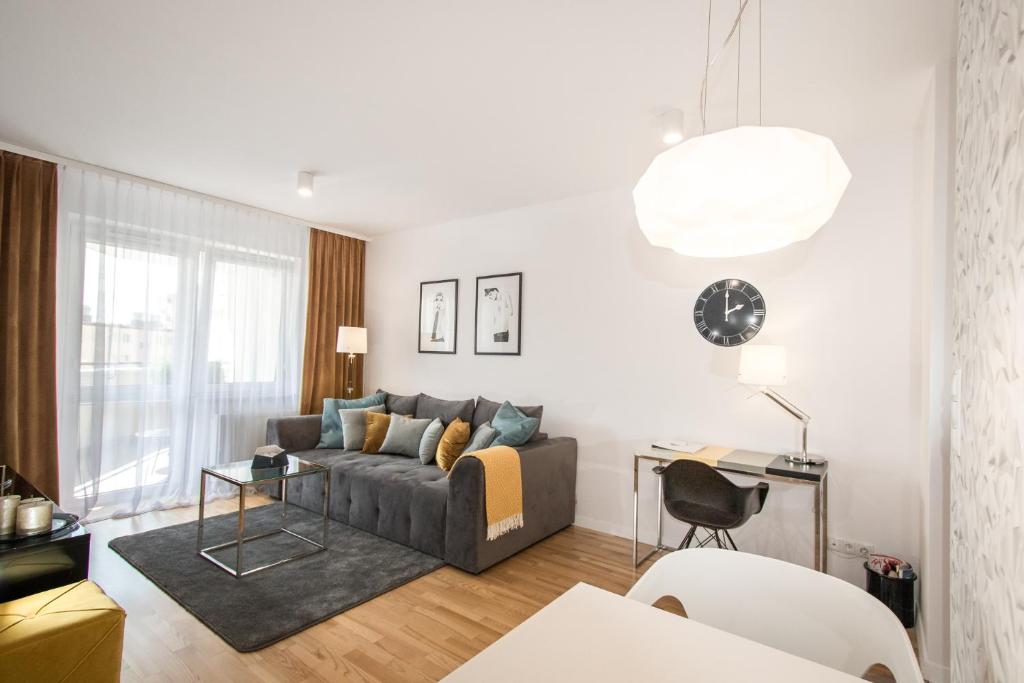 Apartamenty Złota 15-Chęcińska Street休息區