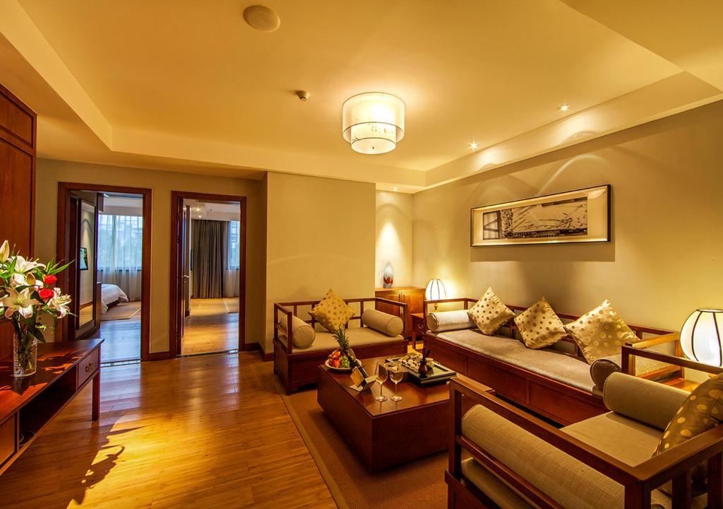 Posezení v ubytování Fliport Garden Hotel Wuyishan