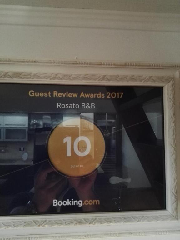 Certifikát, hodnocení, plakát nebo jiný dokument vystavený v ubytování Casa Vacanze Rosato