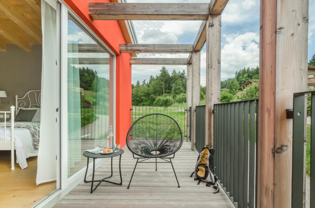 Balkón nebo terasa v ubytování B&B Lupo