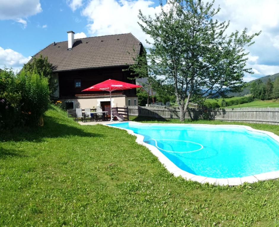 Bazén v ubytování Ferienhaus Gobald nebo v jeho okolí