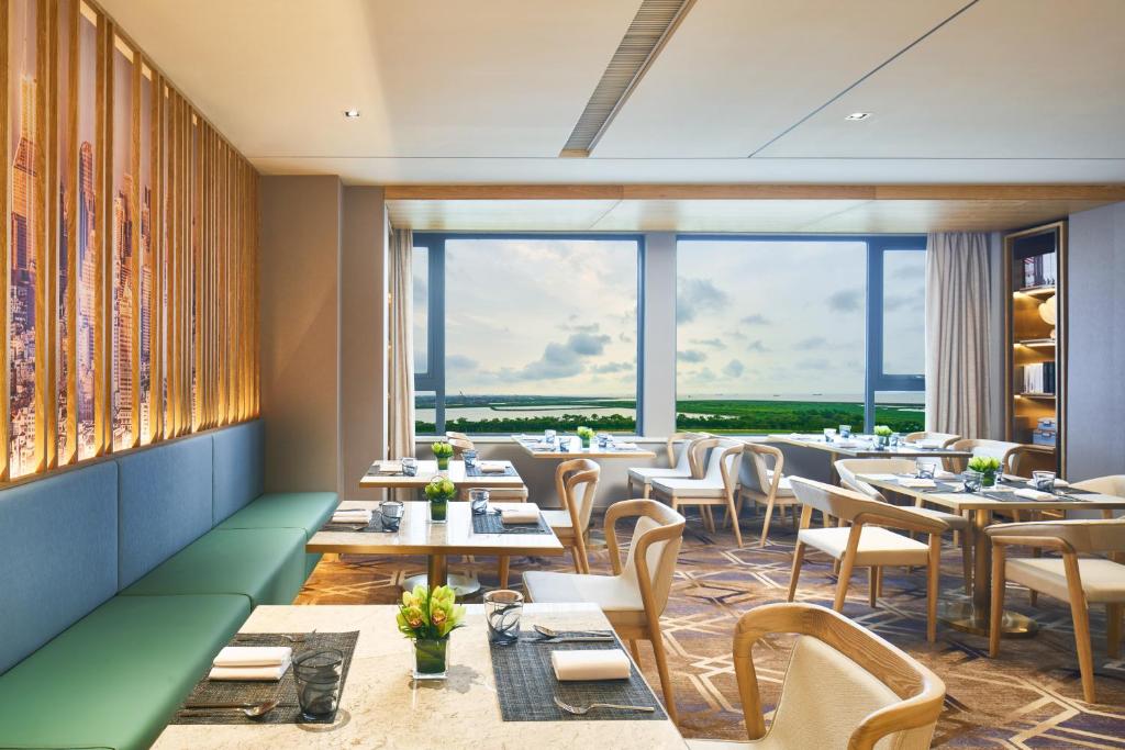 Χώρος καθιστικού στο The Qube Hotel Shanghai Sanjiagang - Offer Pudong International Airport and Disney shuttle