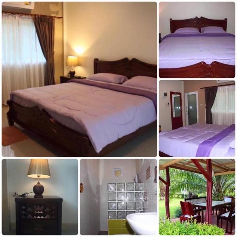 Postel nebo postele na pokoji v ubytování Baan Suan Nam Resort
