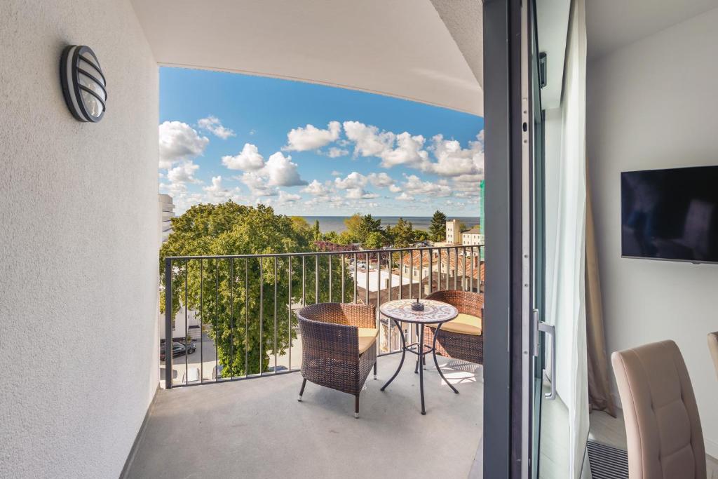 Balkón alebo terasa v ubytovaní Apartamenty Sun & Snow Horyzont