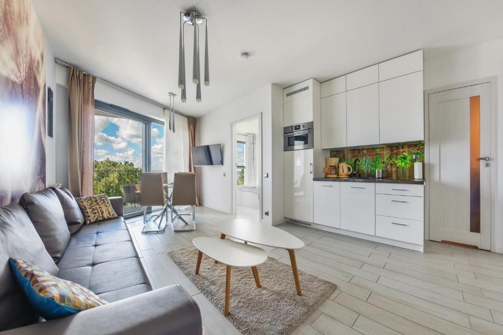 Kuchyňa alebo kuchynka v ubytovaní Apartamenty Sun & Snow Horyzont
