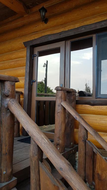 Balkón nebo terasa v ubytování Эко-хаус