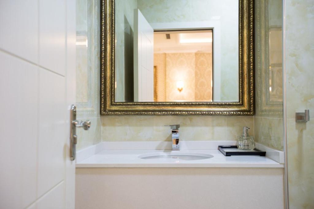 Koupelna v ubytování Hotel Britania