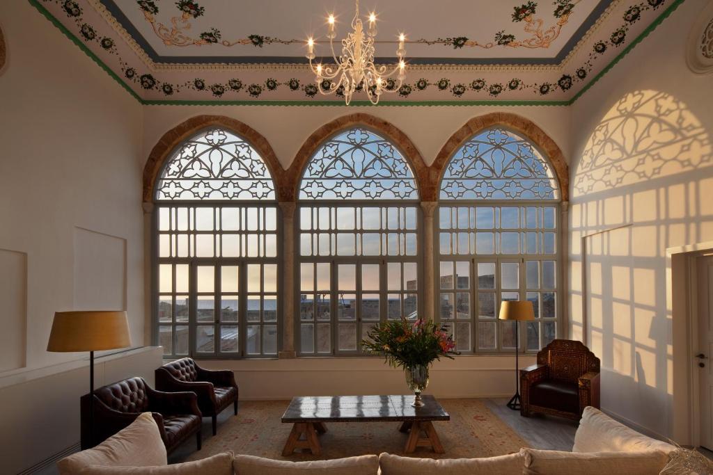 Posezení v ubytování The Efendi Hotel Akko