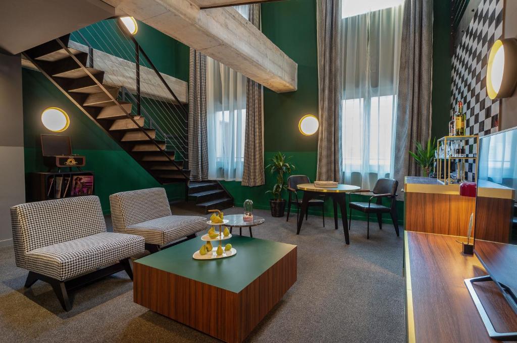 Posezení v ubytování Stories Boutique Hotel