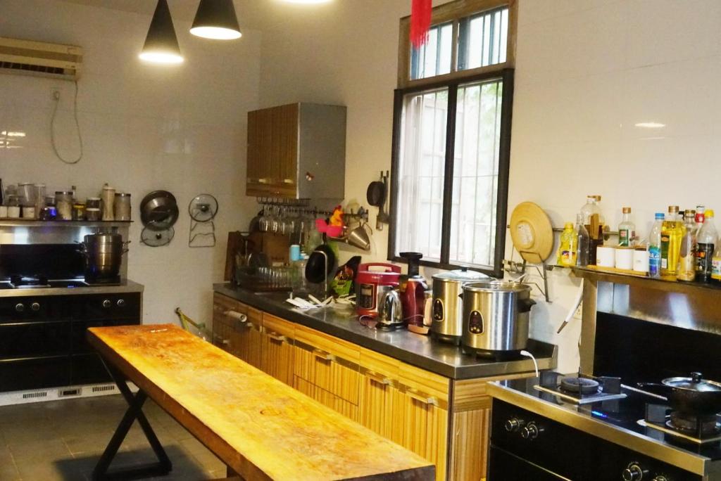 Kuchyň nebo kuchyňský kout v ubytování Pure-Land Villa