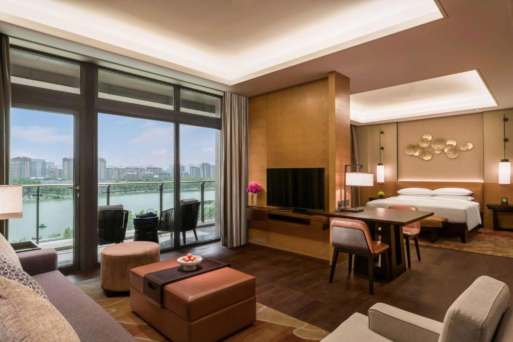 TV a/nebo společenská místnost v ubytování Hyatt Regency Xi'an