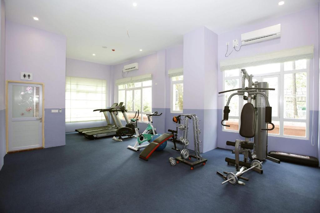 Fitness centrum a/nebo fitness zařízení v ubytování Virtue Highland Hotel
