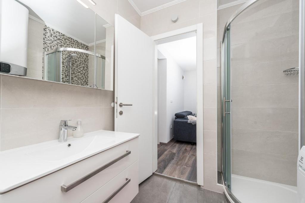 Kúpeľňa v ubytovaní Apartments Janice