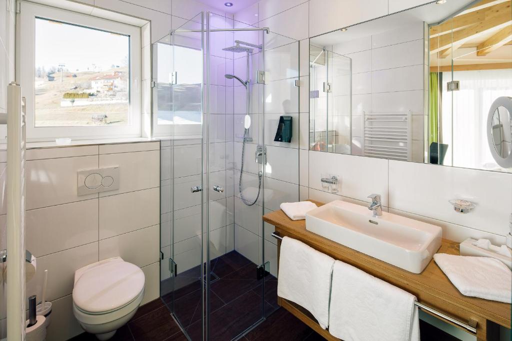 Kúpeľňa v ubytovaní Hotel Sonnleiten
