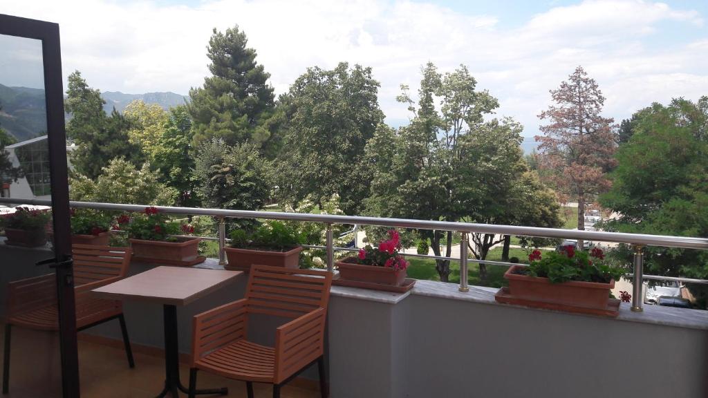 Balkón nebo terasa v ubytování Perla Hotel