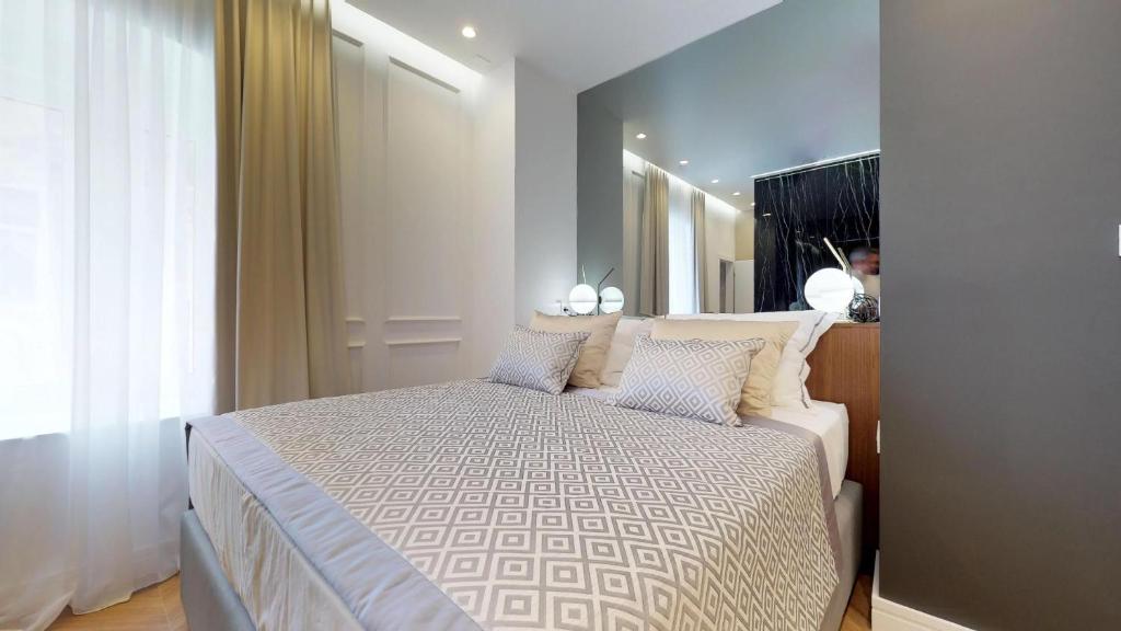 Posteľ alebo postele v izbe v ubytovaní Illyria Luxury Studio Apartments