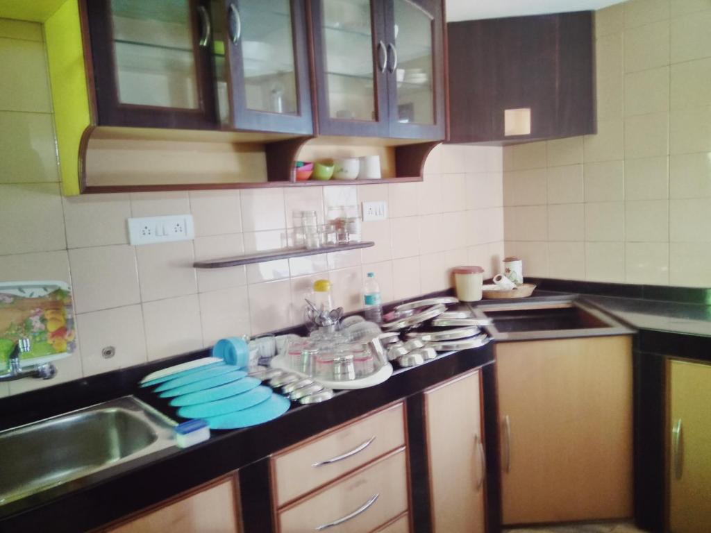 Kuchyň nebo kuchyňský kout v ubytování Menezes House