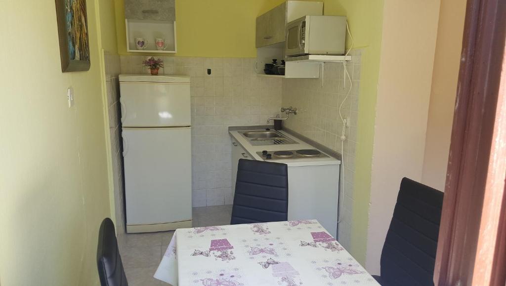 Kuchyň nebo kuchyňský kout v ubytování Apartment Stanko