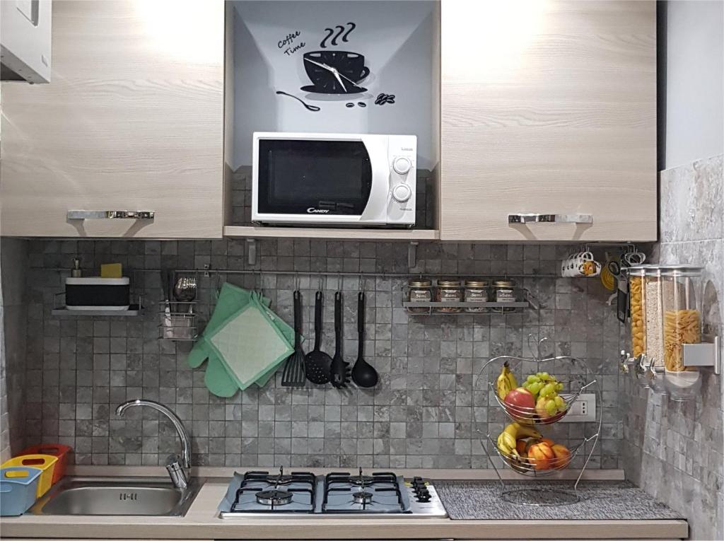 Kuchyň nebo kuchyňský kout v ubytování Inna Best House