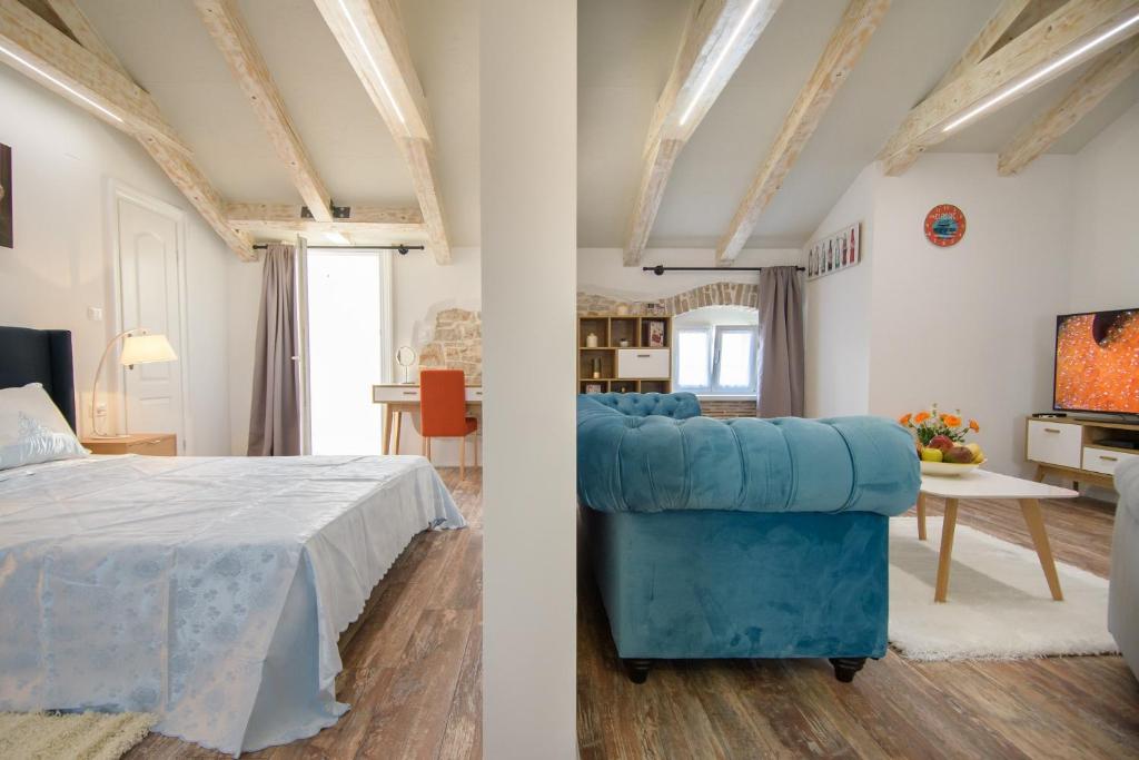 Postel nebo postele na pokoji v ubytování Apartments Borgo 8