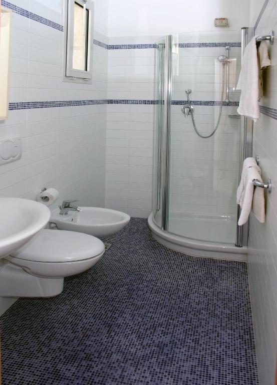 Koupelna v ubytování Hotel Eraclea