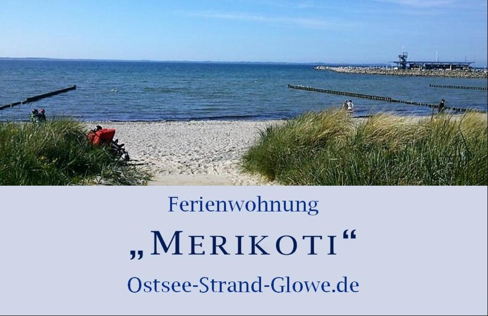a picture of a beach with the words ferromycin meruth at Merikoti in Glowe