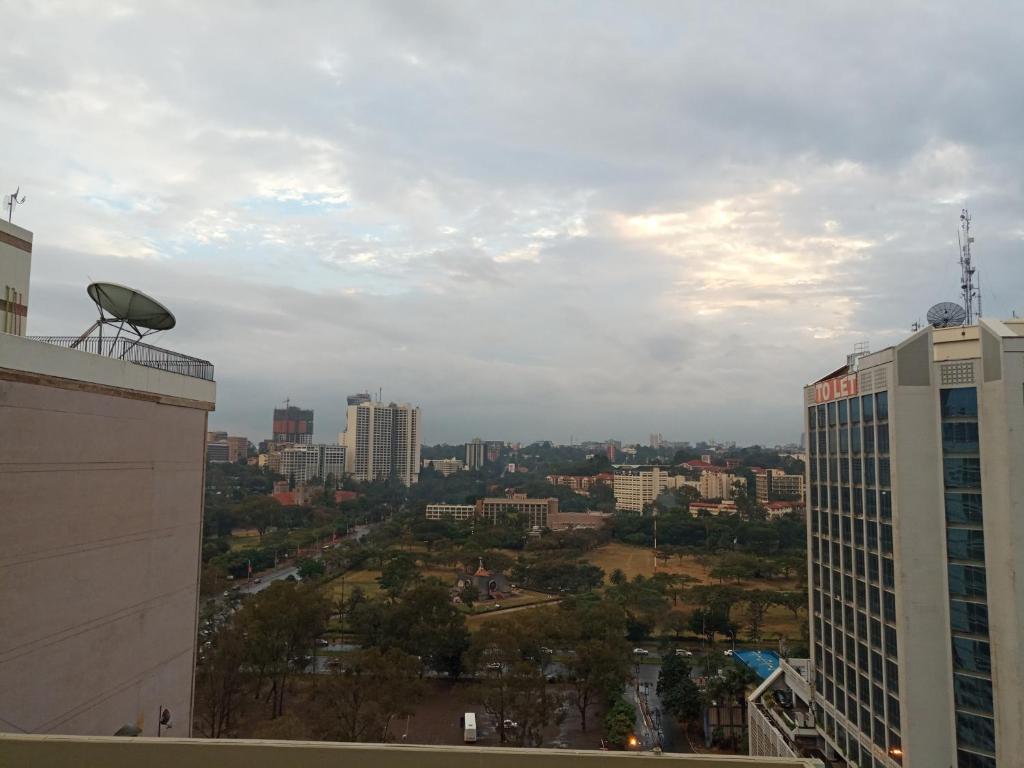 Nespecifikovaný výhled na destinaci Nairobi nebo výhled na město při pohledu z hotelu