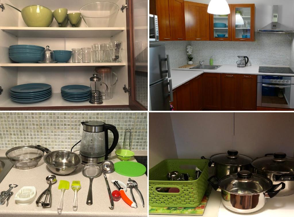 Kuchyňa alebo kuchynka v ubytovaní DELUXE WIDOK 24 APARTMENT