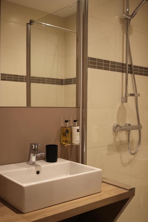 Koupelna v ubytování B&B Dotter 17
