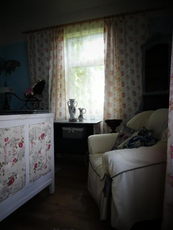 Posezení v ubytování Venkovské apartmány Tiché pastviny