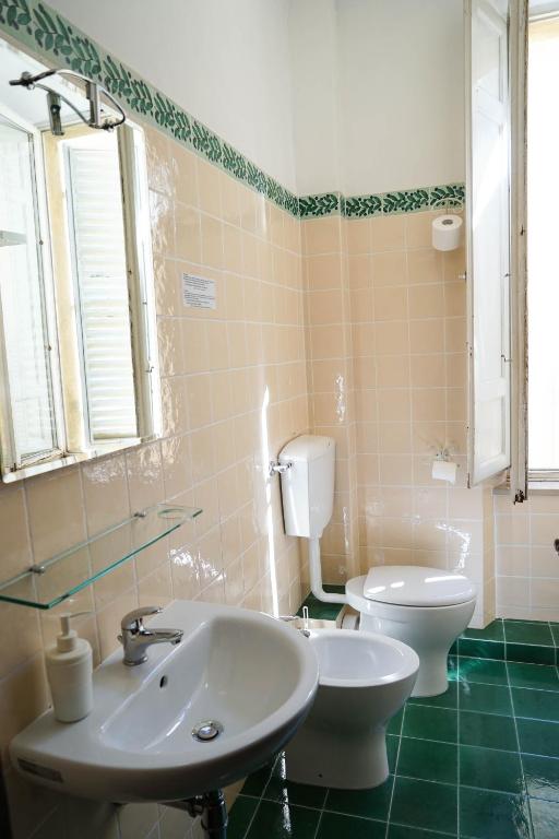Koupelna v ubytování Albergo Tre Donzelle