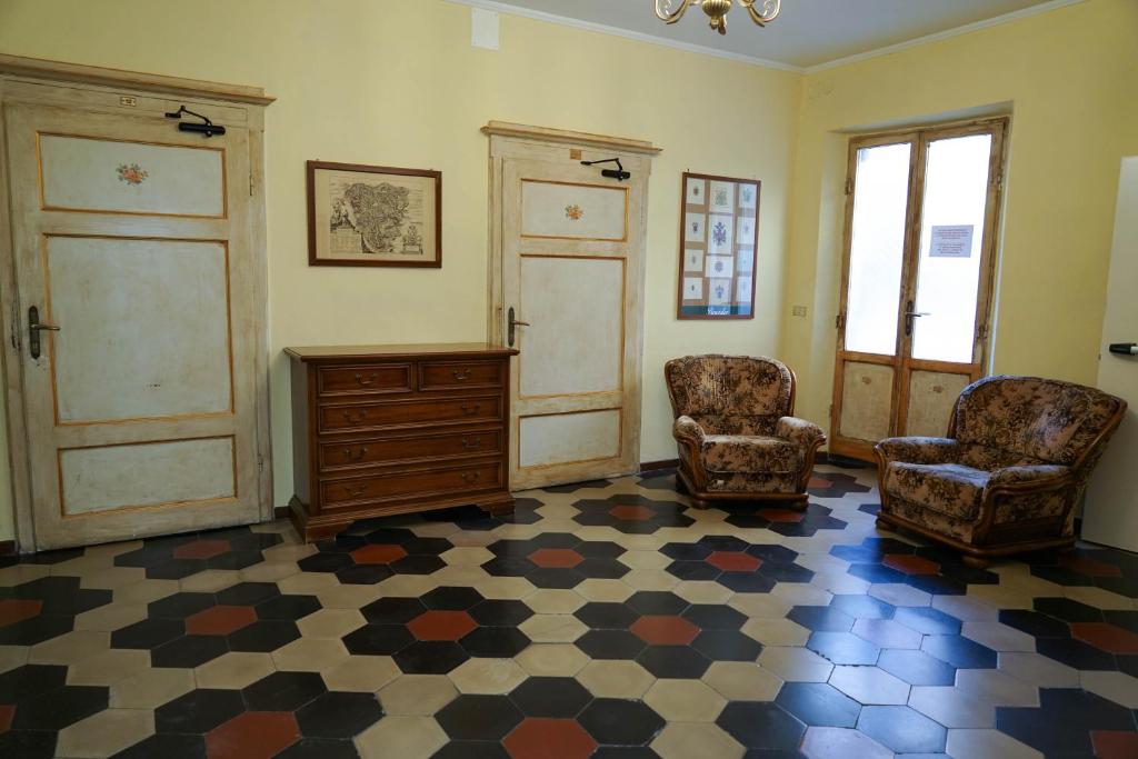 Posezení v ubytování Albergo Tre Donzelle